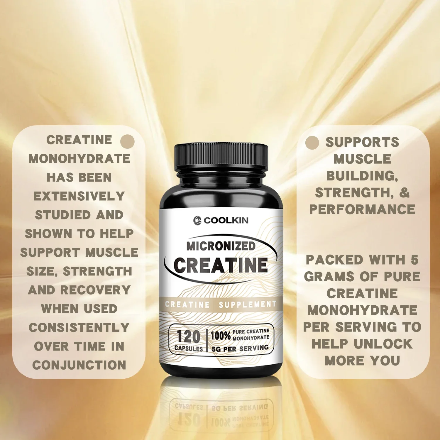 Micronized Creatine - Enhances Strength, Energy, Improves Endurance, Promotes Muscle Growth, and Enhances Immunity