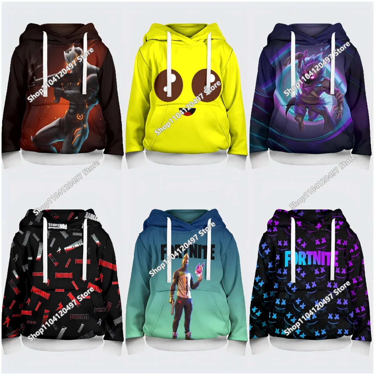 2025 nuevas sudaderas con capucha Fortnite con estampado 3D para hombre, Sudadera con capucha Harajuku de manga larga de gran tamaño, sudaderas con capucha para hombre, ropa de Cosplay Unisex