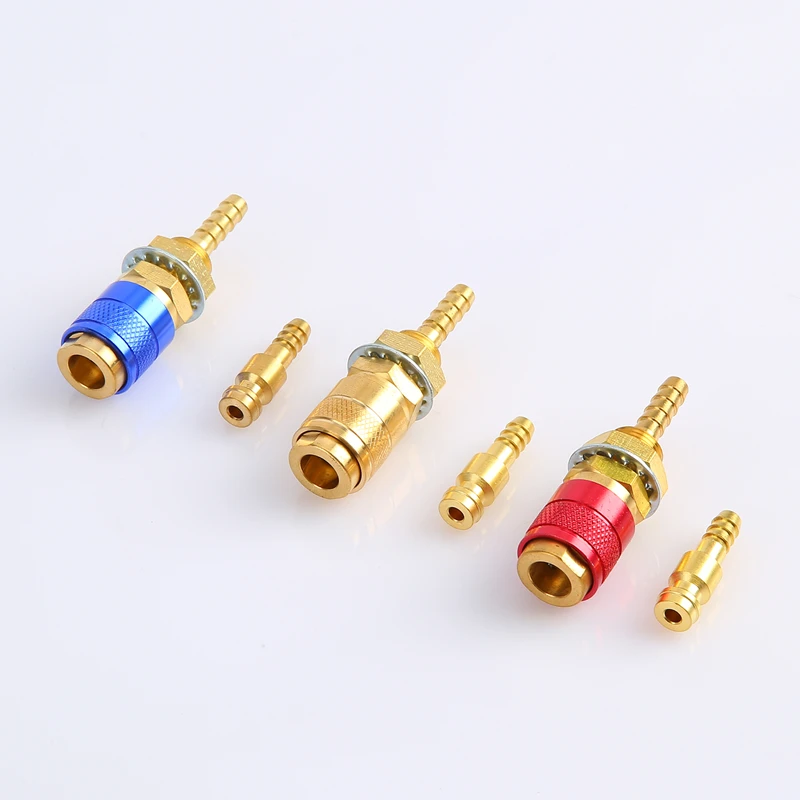 Water Cooled Gas Adapter Quick Connector Fitting For TIG Welding Torch or MIG Welding Torch Plug M6 M8 6mm/8mm