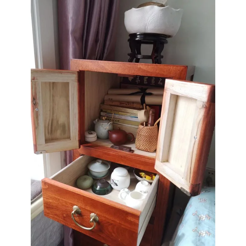 Cassettiera cinese in legno massello camera da letto angolo in legno di canfora soggiorno moderno