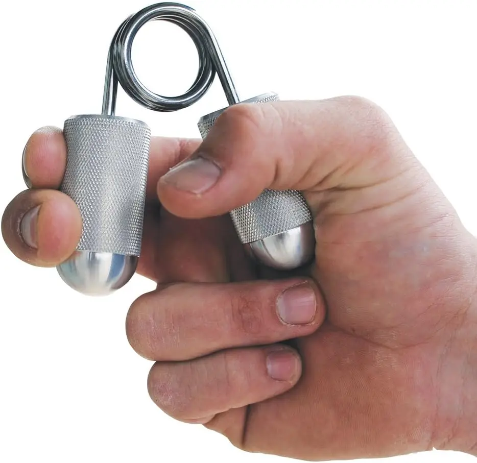 

Finger Gripper Trainer: Strengthen One or Two Fingers, Knurled Aluminum Handles, 7 Resistance Levels for All