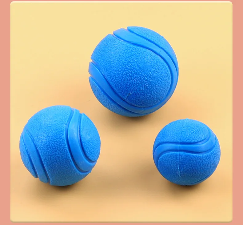 Solid Elastic Ball Toy Training Teddy Golden Retriever Chewing Ball Medium and Large Dog Chewing Resistant Molar Pet Toy Ball