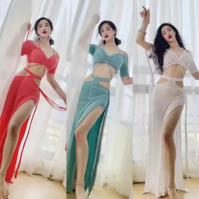 Customized Belly Dance Costumes Practice Dress 2025 New Set Beginner Modal Oriental Dance Dress Female Top Skirt