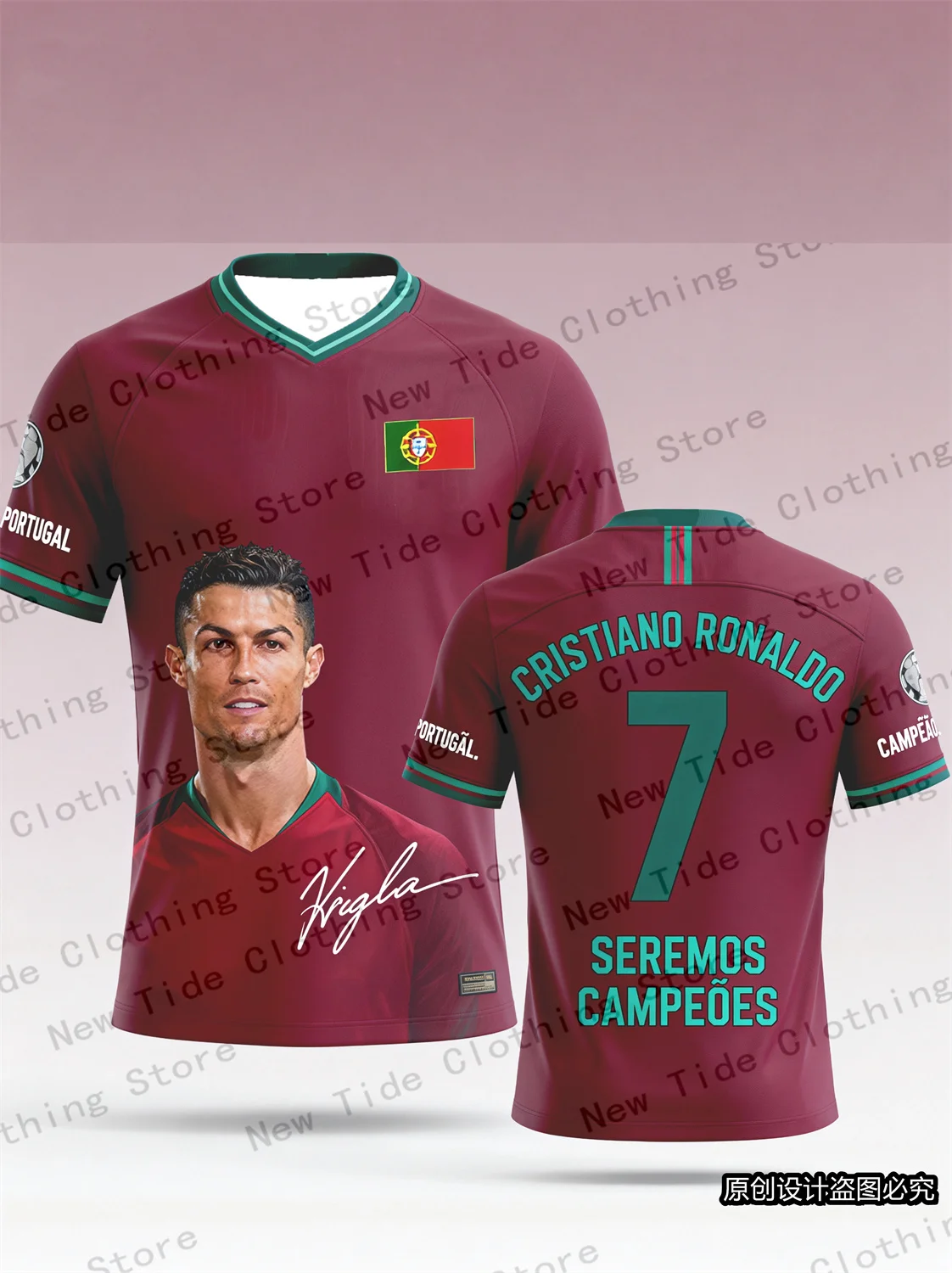 CR7 تصميم حصري من الجيرسيه التذكارية والقميص 2026 لمحبي الرجال - إصدار خاص لمحبي كرة القدم الآن 3