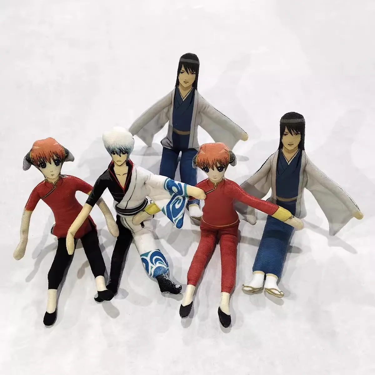 Anime Gintama Plush Doll Sakata Gintoki Cotton Slender Twistable Shape Room Abstract Katsura Kotaro Kagura Plush Toy Gift Funny