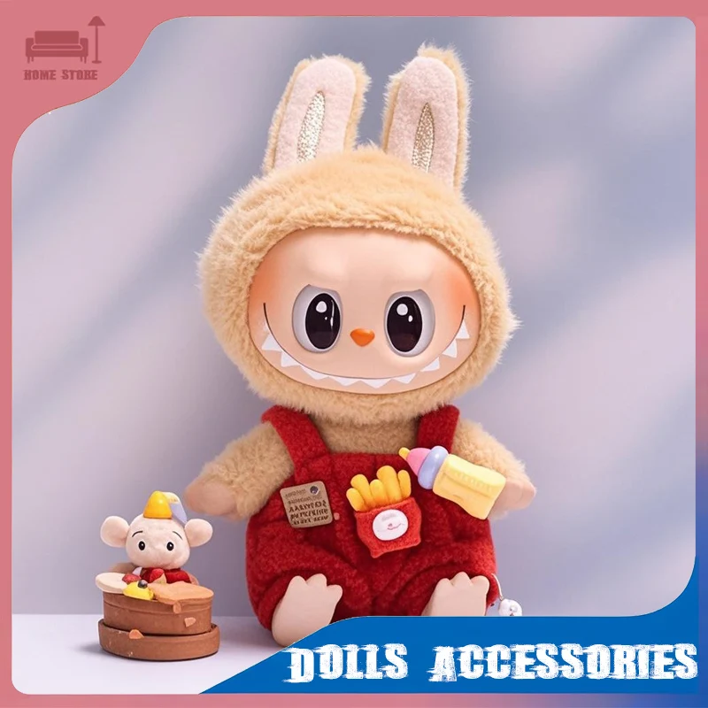 

15-17 cm Labubu Clothes Cute Decoration Doll Overall Clothes Doll's Clothing Different Styles Cosplay Toy Gift Dolls Accessories