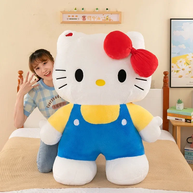 80CM Big Size Sanrio Cartoon HelloKitty Stuffed Animal Doll Plushies Kawaii Room Decoration Children Christmas Birthday Gift