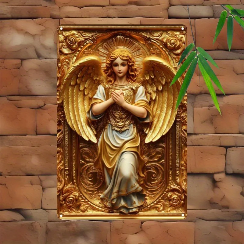 

Mythological Figures, Archangels, Relief Visual Effects, Holiday Decorations, Aluminum Metal Sign, Wall Decoration Paintings