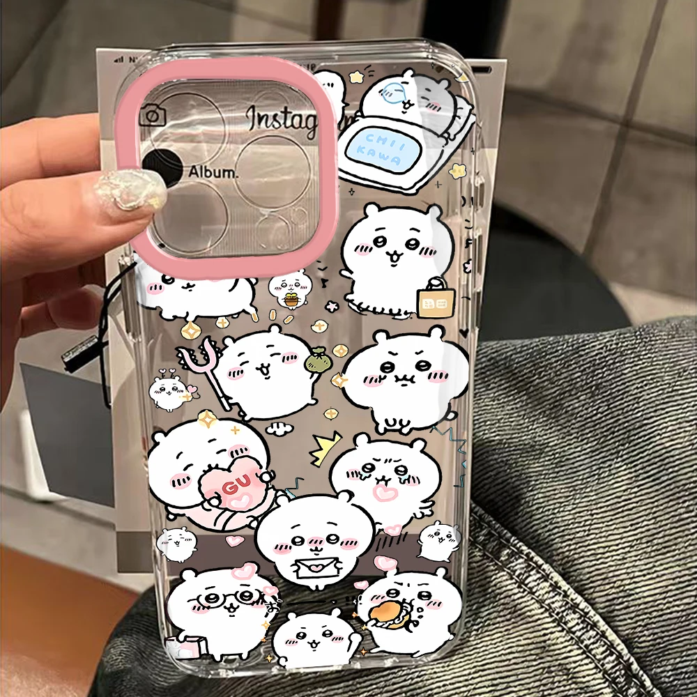 Japan comics Cute Chiikawas Clear Space Etui na telefon do Vivo T1 V15 V23 V23E V25 V27 V29 V29E V30E V40 5G Pro Transparent Cover