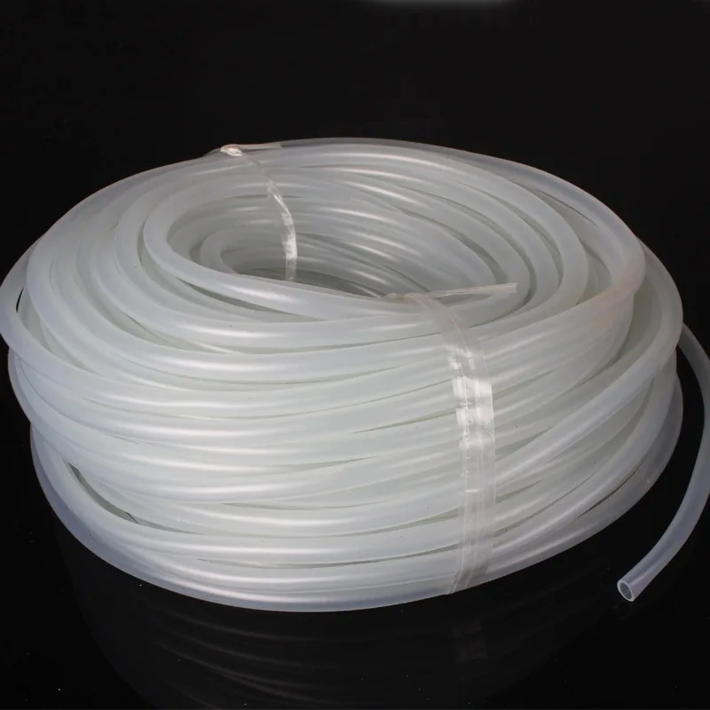 4*6mm Silicon Aquarium 1m/3m/5m/10m Oxygen Pump Hose Air Bubble Stone Aquarium Fish Tank Pond Pump Tube Food Grade Material