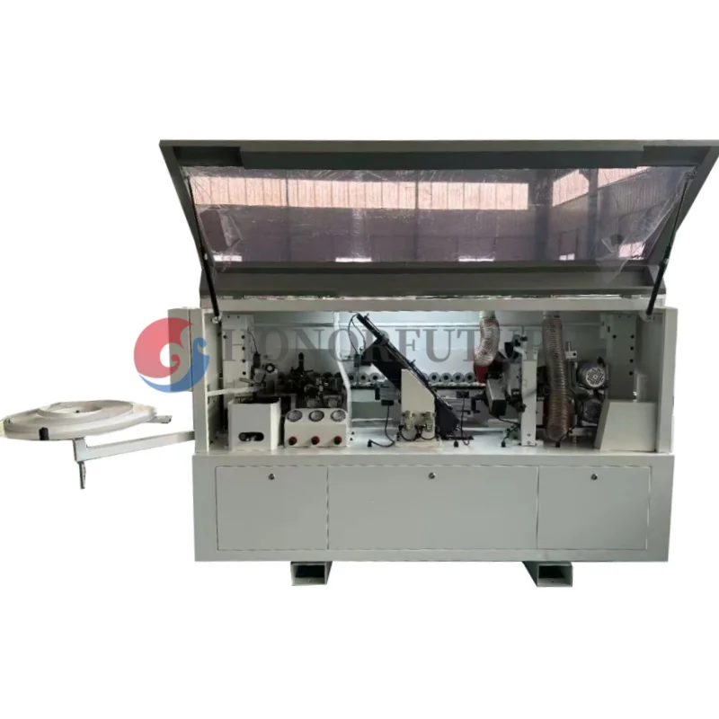 Small Woodworking Machinery MDF Edgebander Veneer Wood Automatic Soft Forming Edge Banding Machine