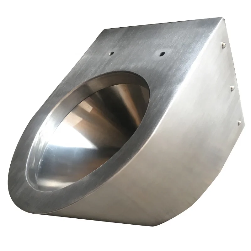 Wall Mounted 304 Stainless Steel Jail Toilet Wc With Concealed Cistern