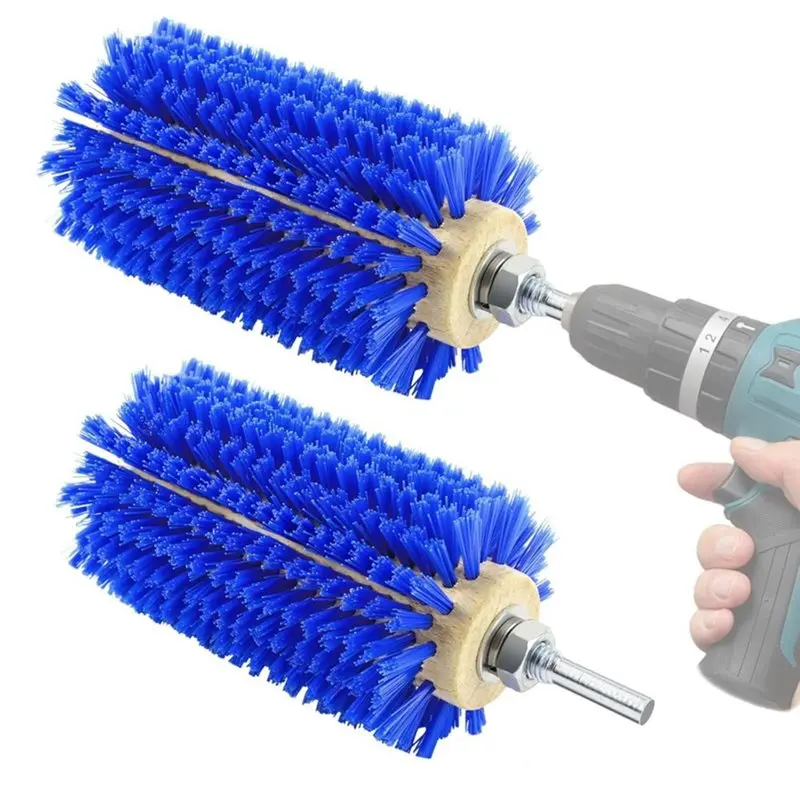 JHD 2 Pcs Mini Roto Brush For Livestock, Drill Brush Attachment