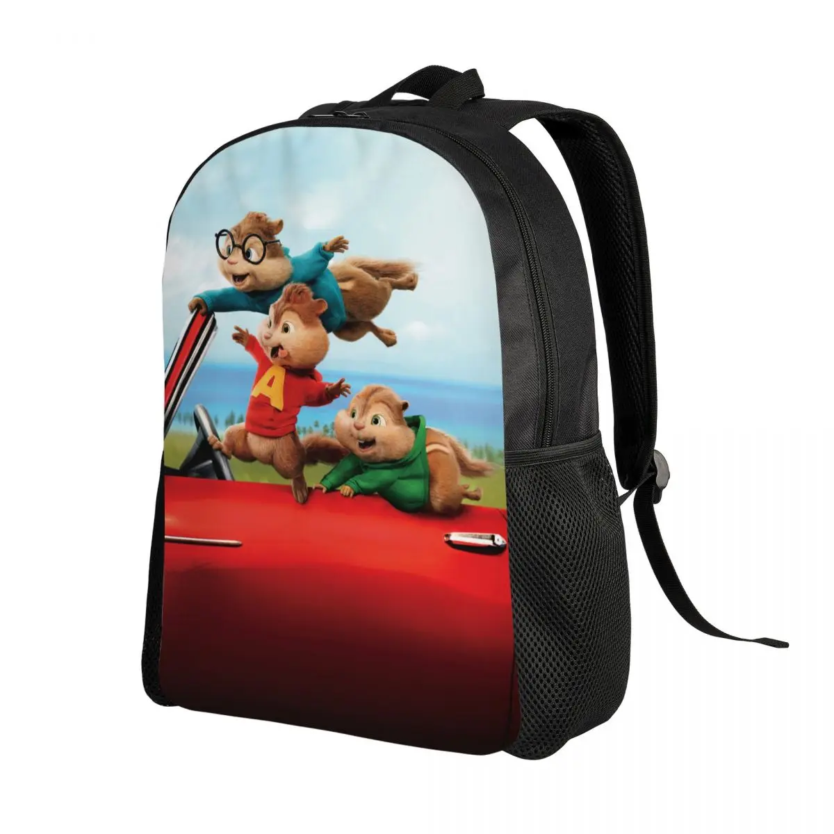 Custom Alvin Seville Anime Backpacks for Men Women School College Student Bookbag Fits 15 Inch Laptop The Chipmunks Manga Bags