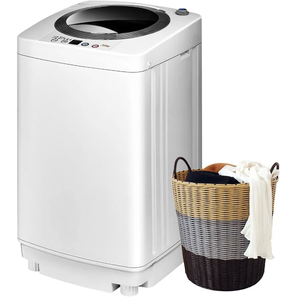 

Washing Machine, 8Lbs Full-automatic Washer, 6 Wash Programs & LED Display, Washer And Dryer Combo Home, Portable Laundry Washer