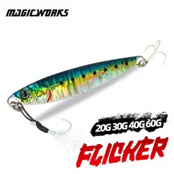 Magic Works Lures For Fishing 20G 30G 40G 60G Metal Jig Fake Fish Baits Sea Fishing Bassdash Artificial Bait Fishing Gear