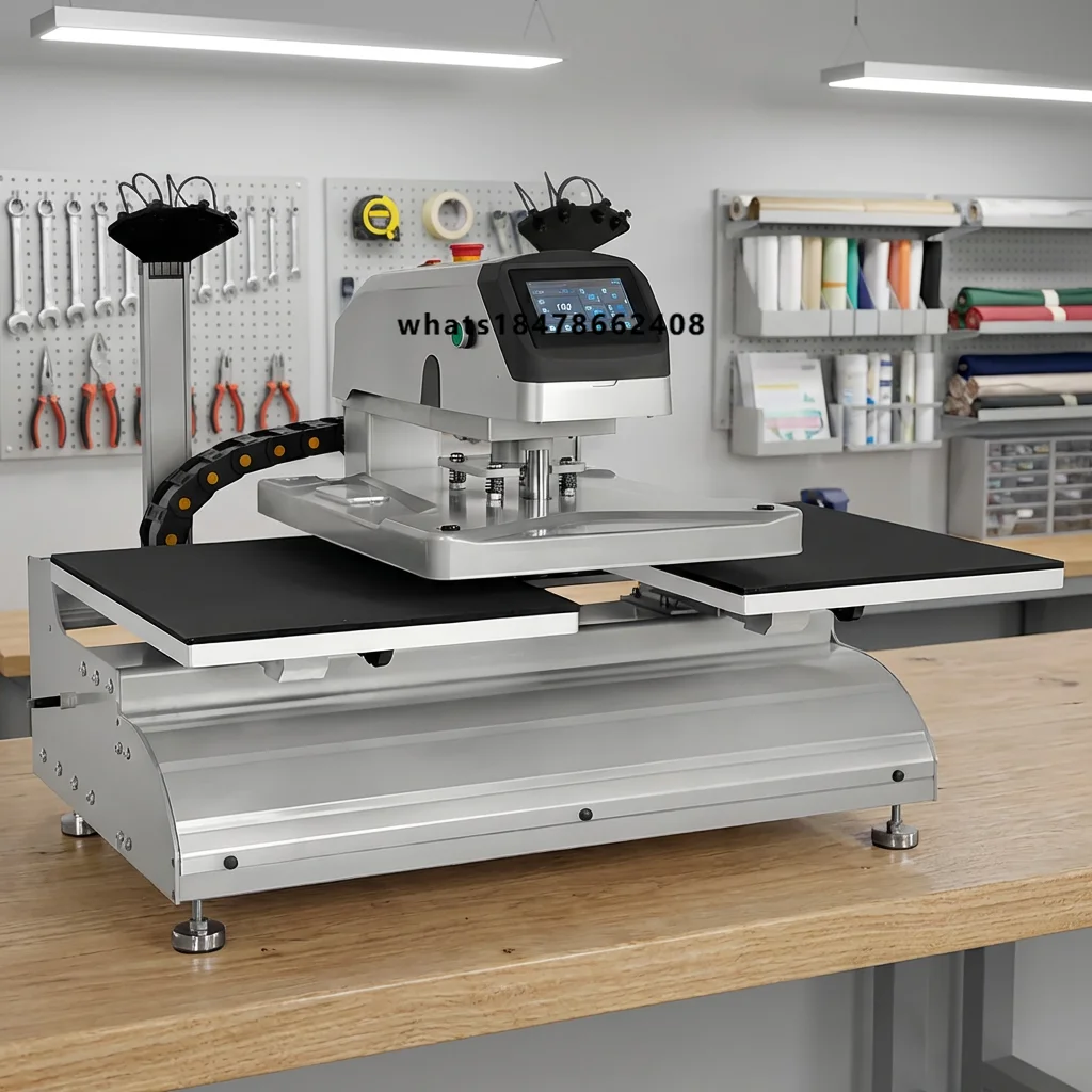 Electric Automatic Double Station Heat Press Machine for Garment Factory T Shirt Heat Transfer Production