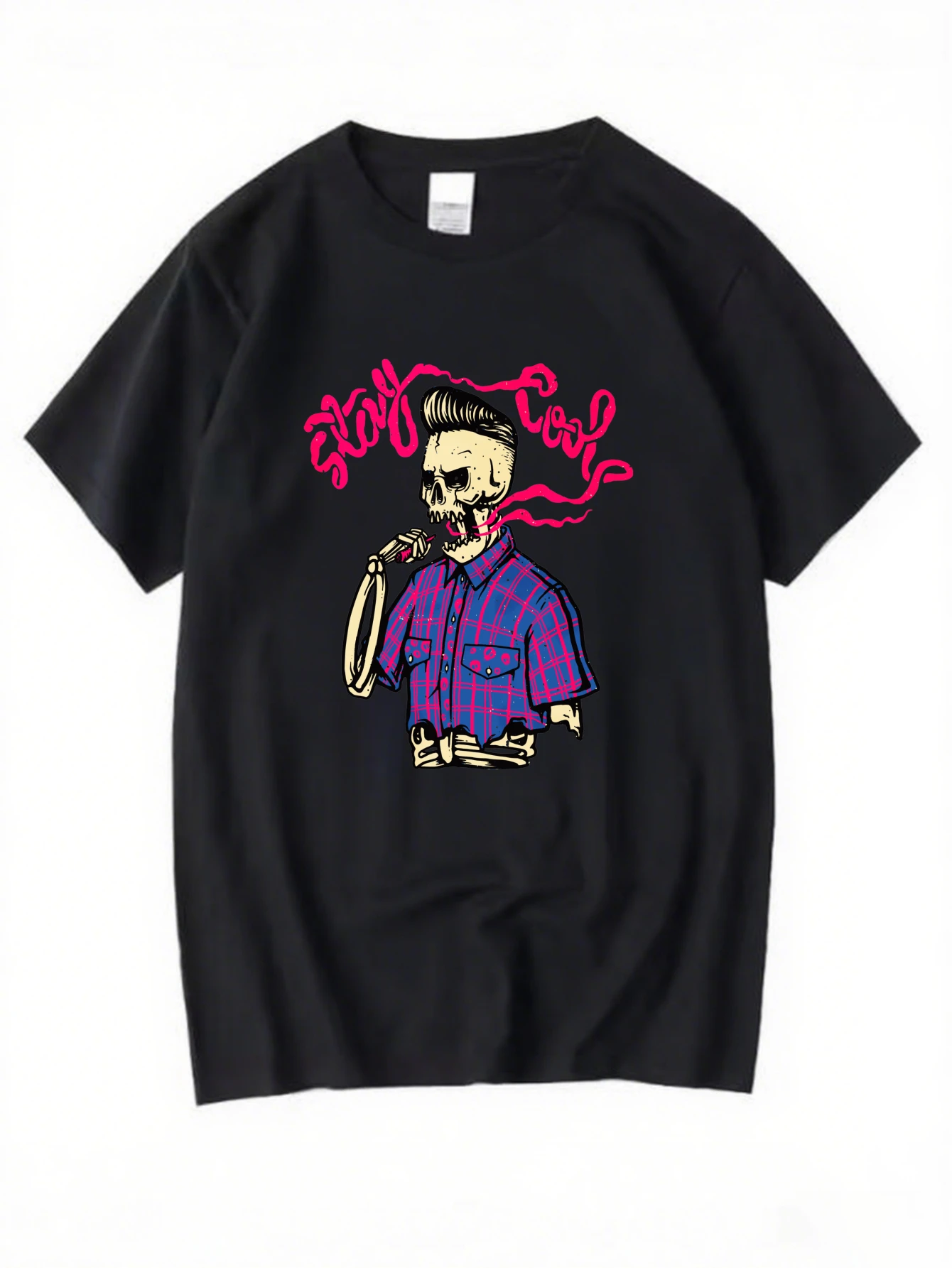 

Men's Hip Hop Cartoon Character T-Shirt Retro Street Style Casual Cotton Tees