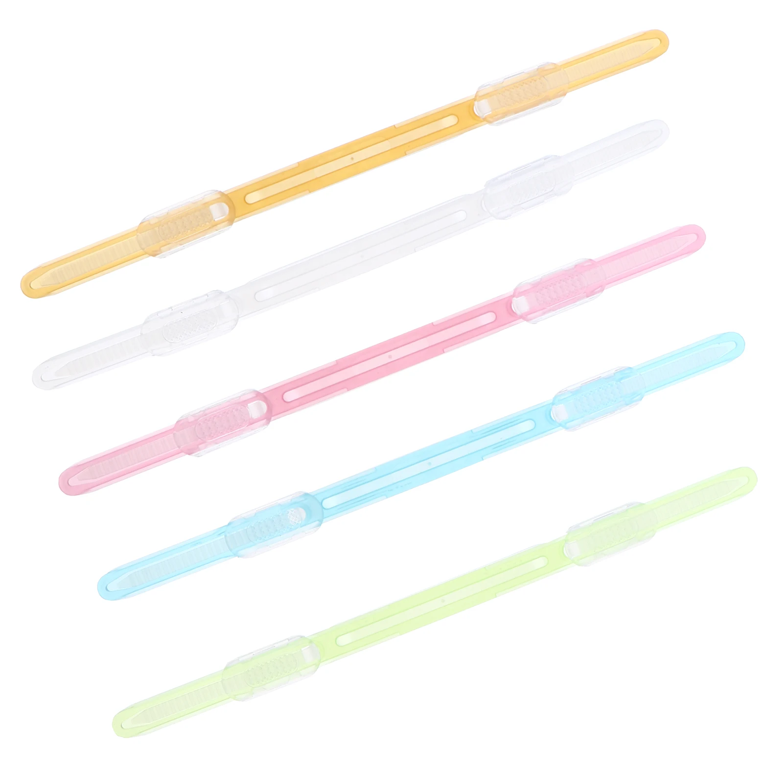 Plastic Bookbinding Clips Loose-Leaf Binder Clip Practical Paper Clip Paper Fasten Storage Paper File Clips