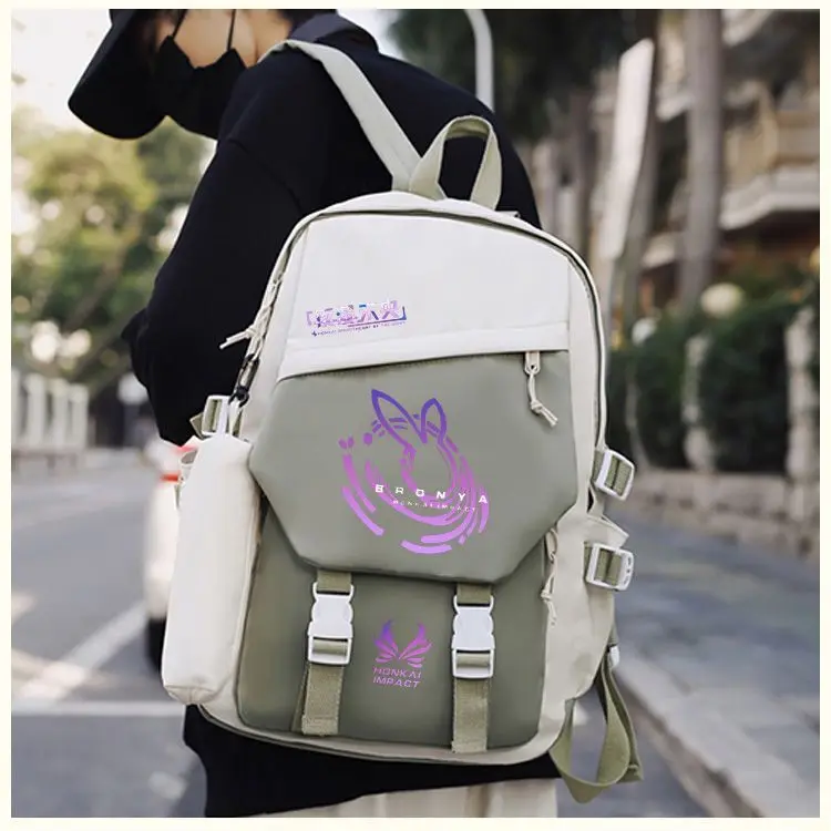 Honkai Impact 3 Boys Girls, Ins Style Korean Version New Backpack For Elementary And Middle School Students, Co-Branded Large An