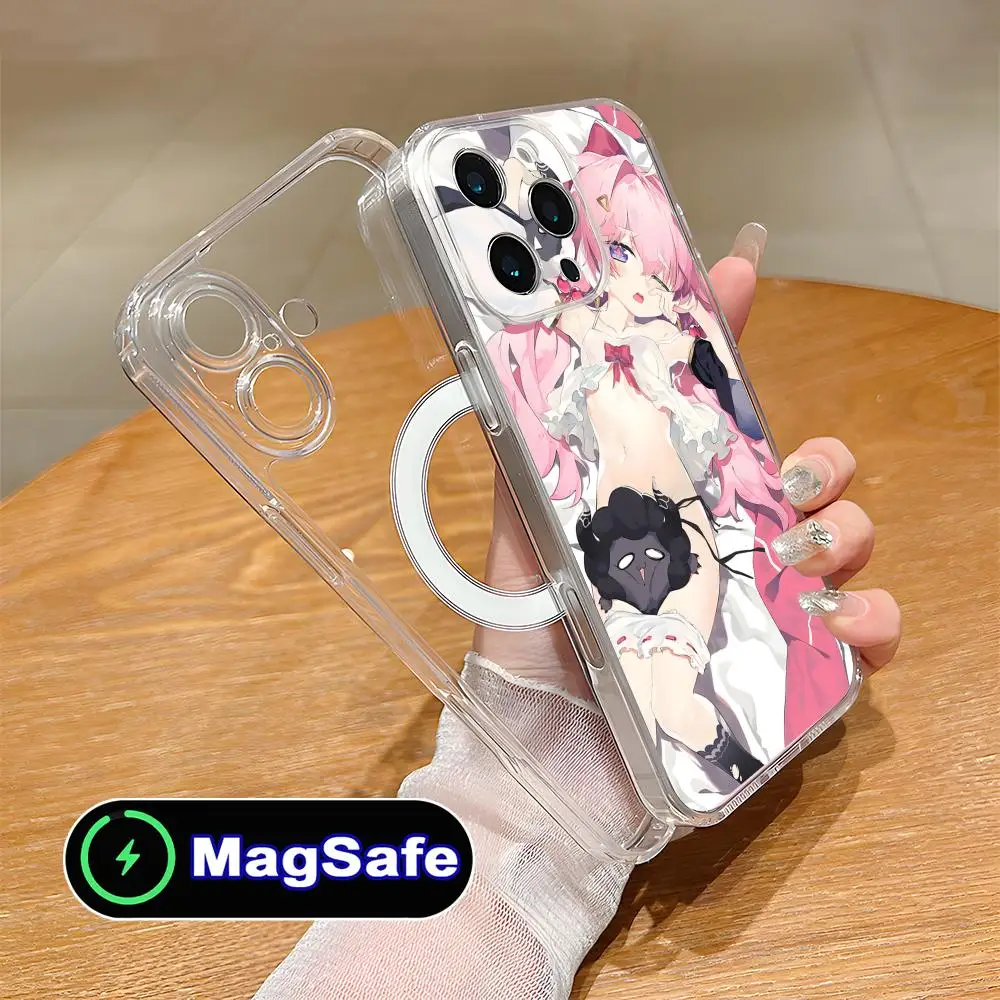 

Wuthering Waves Encore Mobile Phone Case for iPhone 17 16 15 14 13 12 11 Air Pro Max Plus Mini Magsafe Clear Colorful Cover