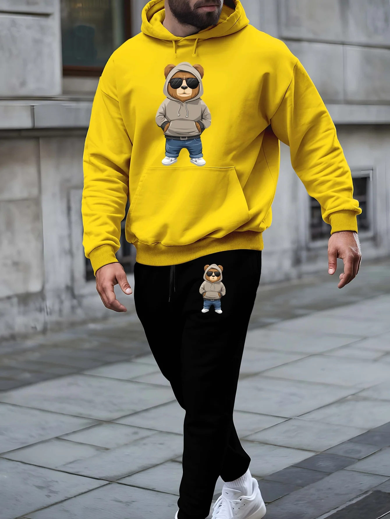 Jackets - Trend Bear Autumn/Winter Hooded Sweatshirt Set,