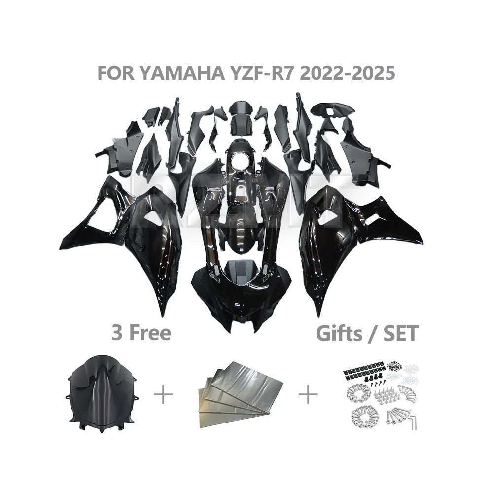 

Обтекатель мотоцикла для YAMAHA YZF R7 2022-2025 YZF-R7, комплект кузова, индивидуальный комплект обтекателя, аксессуары из АБС-пластика Y0722-102a