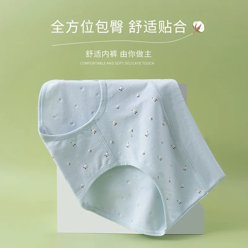 Floral Cotton Panties Women Underwear Lady Female Mid-Rise Briefs Breathable Lingerie Soft Basic Underpants Women image 3