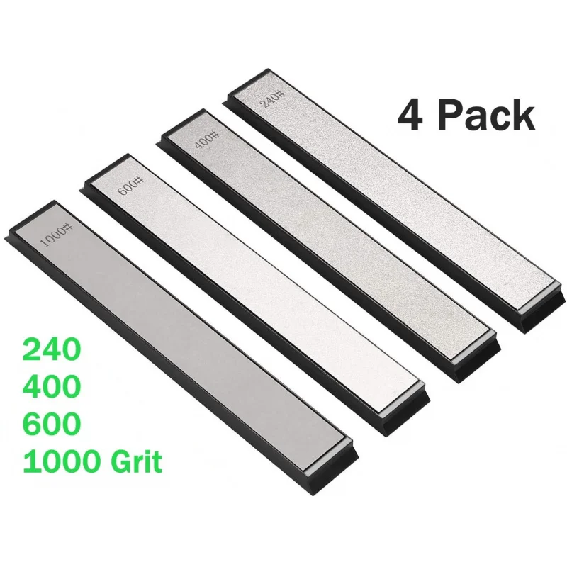 4PCs-50sets-carton diamond pocket knife sharpening stone set 240 400 600 1000 grit abrasive tools lot