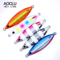 Aoclu Japan Qualität Slow Metal Jig 5g 15g 40g 80g 120g Hart köder Sinking Stick Angeln lockt reflektierende Hologramm leuchtende UV