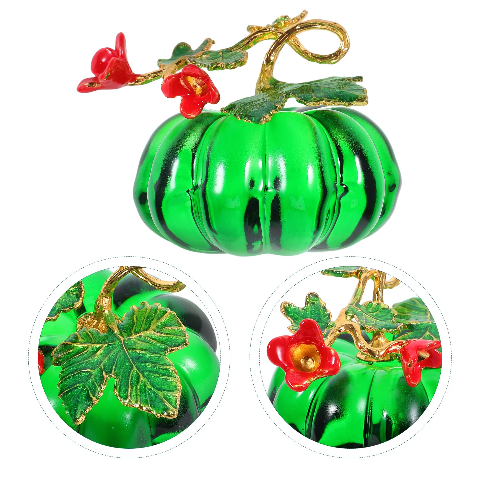 

Crystal Pumpkin Mini Glass Cute Fall Harvest Decorative Ornament Thanksgiving Table Small Pumpkins Decor Indoor