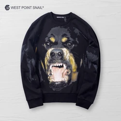 Mannen Vrouwen Sweatshirts Grote Honden Print Hoodies Lente Herfst Oversized O-hals Truien Casual Mode Lange Mouw Sweatshirt