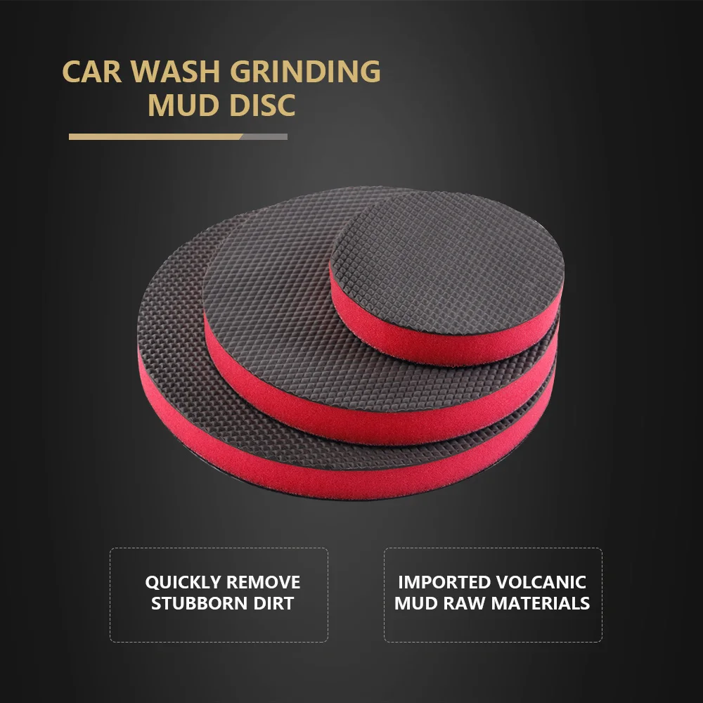 SPTA Clay Bar Pad Car Washing Magic Clay Applicator for DA Polisher Clay Disc Clay Bar Wipe Foam Pad for Car Detailing Clean