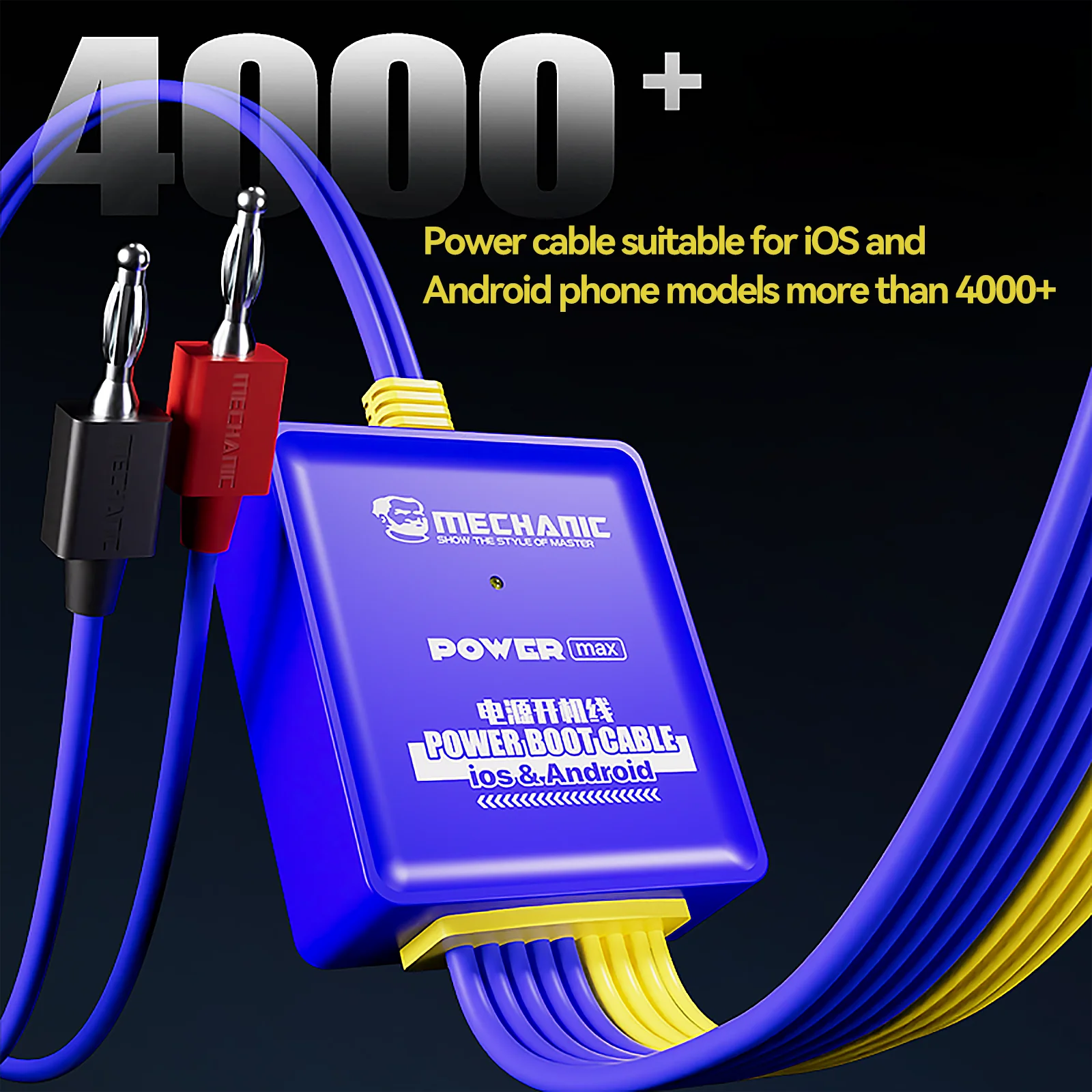 Mechanic Power Max/ Ultra Power Boot Cable Anti-burning Mobile Phone Boot Line For iPhone Android Power Supply Repair Test Cord