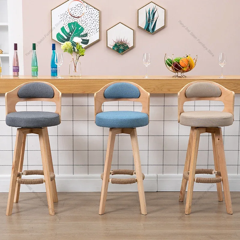 Sillas de Bar de estilo americano moderno, sala de estar, restaurante, silla de Bar giratoria sencilla, dormitorio, muebles para el hogar, Banqueta HBBC