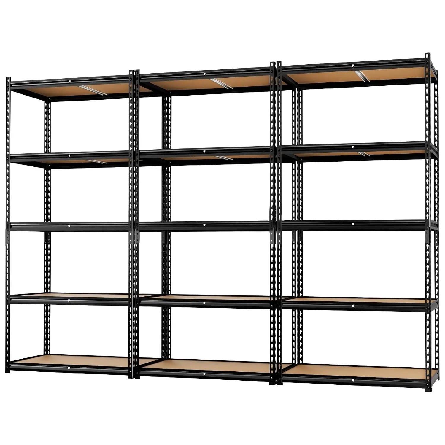 5-Tier Storage Shelving Unit, Metal, for Kitchen, Garage, Laundry Room, Adjustable, 35