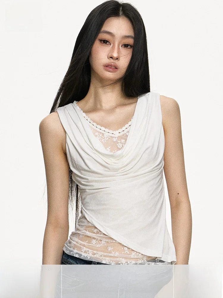 

Белая кружевная футболка Anna Aneae, женская универсальная летняя нежная футболка Pure Desire, сексуальный пикантный топ для девочек