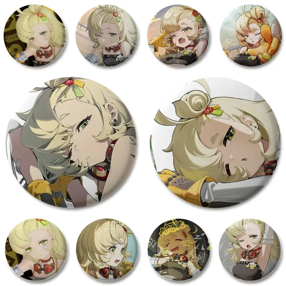 بايبر عجلة Zzz شارات لطيفة مستديرة رائعة شارة دبابيس دبابيس الإبداعية للملابس قبعة ظهره هدية الملحقات