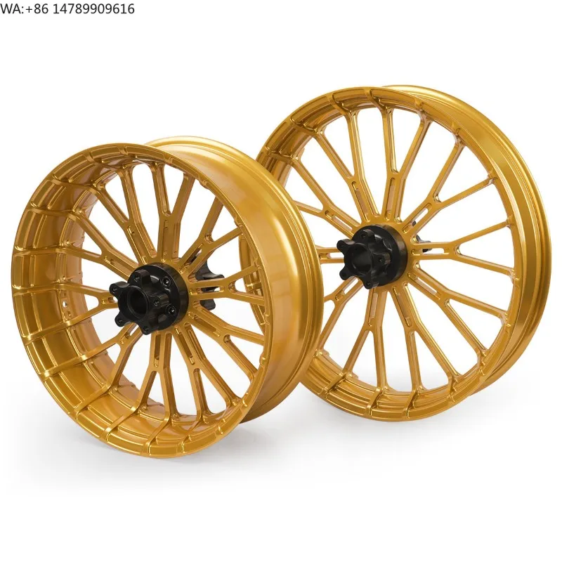 High-End Custom Motorcycle Rims Made In ChinaMotorcycle Wheel Rim Accessories Gold Alloy Front And Back WheelsAlMotorcycle parts