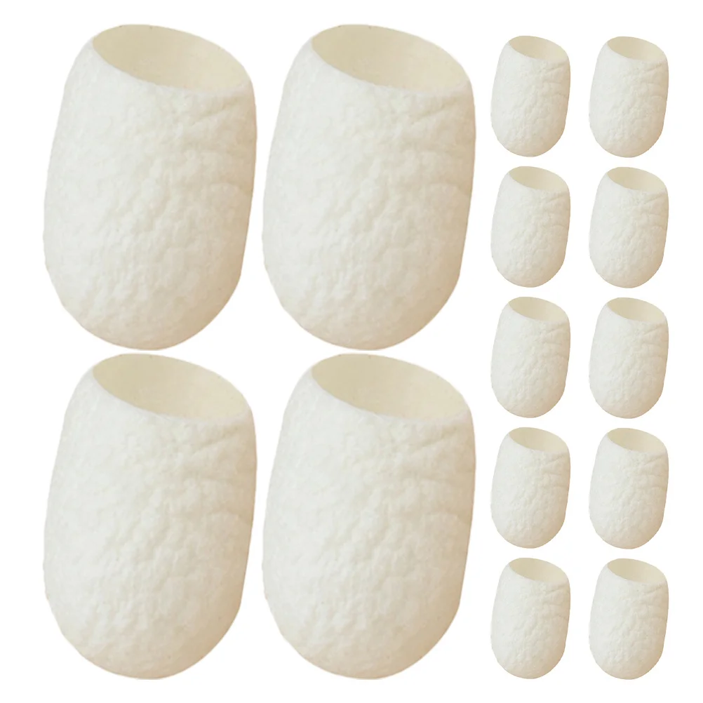 20 piezas bolas exfoliantes naturales de gusano de seda para limpieza Facial, herramientas de cuidado Facial para fregar el cuerpo