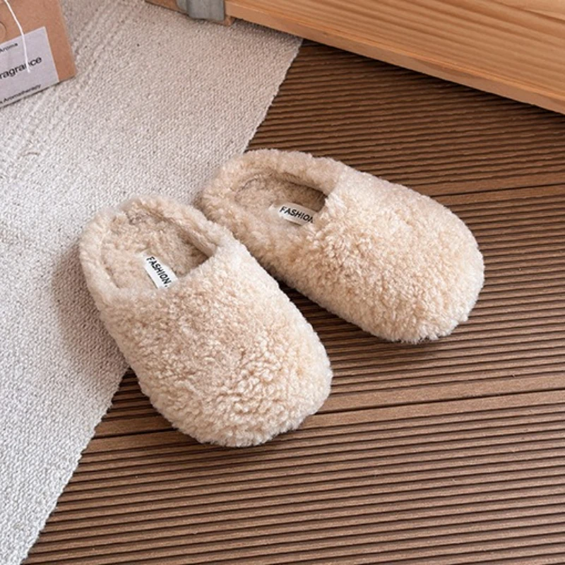 2025 الأطفال أحذية قطنية غير رسمية للفتيات شتاء موضة جديدة الكورية نمط لينة أسفل المضادة للانزلاق تنوعا الانزلاق على النعال