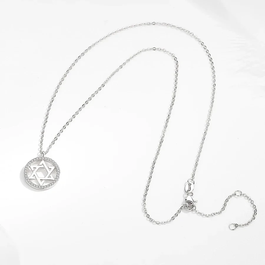 KALETINE Jewish Magen Star of David 925 Sterling Silver Necklace Women Men Israel Judaica Hebrew Jewelry Hanukkah Pendants view 2