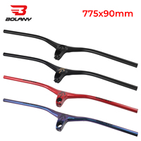 BOLANY Mtb Handlebars Integrated Handlebar 775x90mm For Mountain Bike Reduce Resistance Aluminum Alloy Bike Handlebar 28.6mm