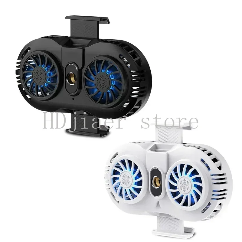

Hot Sale Portable Gaming Phone Cooler Adjustable Mobile Phone Radiator Cooling Fan & Holder, Universal for 4–6.5 Inch Phones