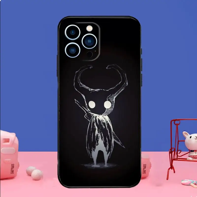 Hollow K-Knight Phone Case For iPhone 15 14 13 12 11 Pro Max Xs Xr X 7 8 Plus 12 13 Mini Silicone Black Cover