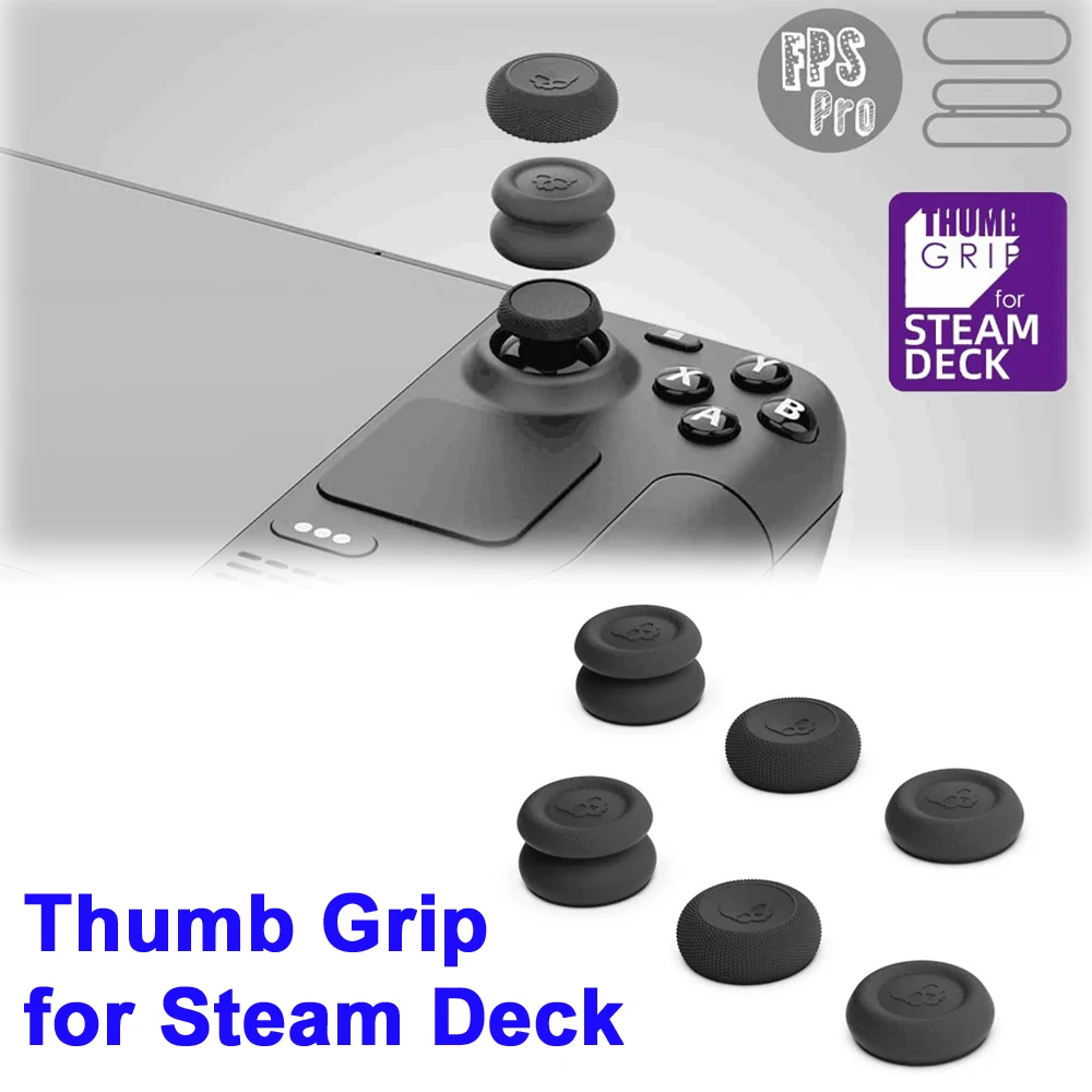 Tapas de Joystick ergonómicas para consolas de juegos Steam Deck, cubiertas de agarre para pulgar duraderas antideslizantes, fácil instalación, gran oferta, envío gratis