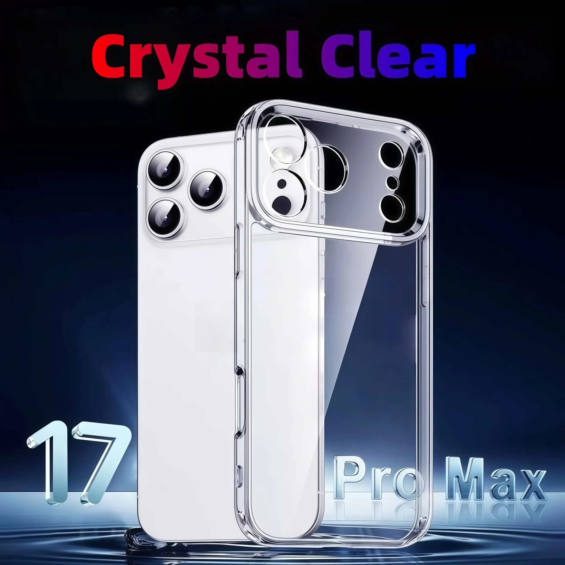 Transparent TPU Shockproof Protection Phone Case for iphone 