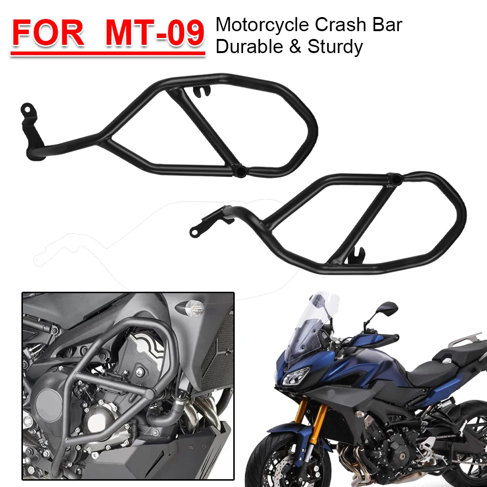 Motorcycle Engine Guard Crash Bar Protective Frame Stainless Bumper Protection For Yamaha MT-09 Tracer 2015-2021 FJ-09 Tracer900