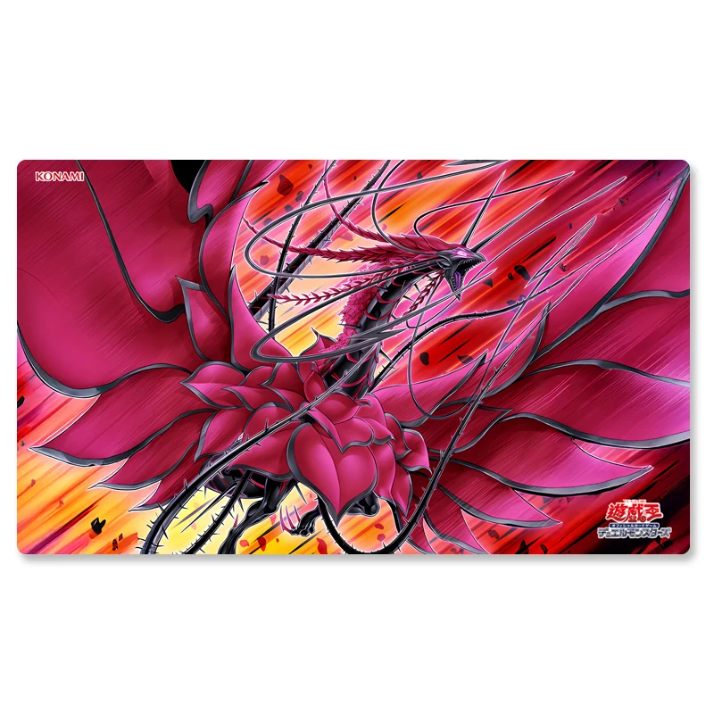 

Игровой коврик Yugioh Black Rose Dragon Yu-Gi-Oh! TCG OCG Коллекционные карточные игры Коврик Duel Plate Резиновый коврик для карт Коврик для мыши