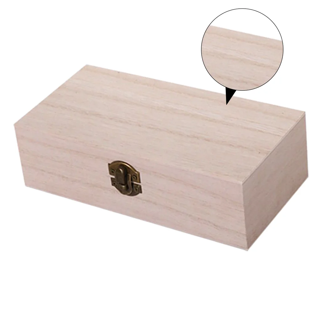 

2Pcs Wooden Storage Retro Solid Wood Box Jewelry Tea Storage Organizer Elegant Bedroom Study Room Decor Wood Box